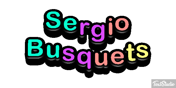 Sergio Busquets テキスト効果