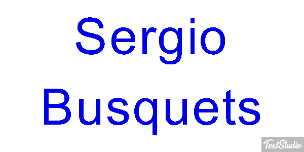 Sergio Busquets テキスト効果
