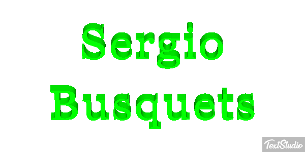 Sergio Busquets テキスト効果