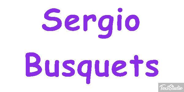 Sergio Busquets テキスト効果