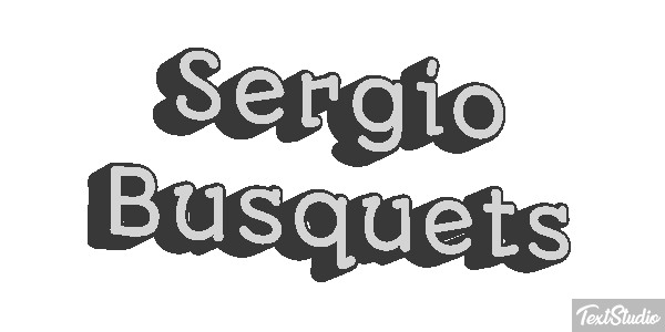 Sergio Busquets テキスト効果