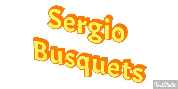 Sergio Busquets テキスト効果
