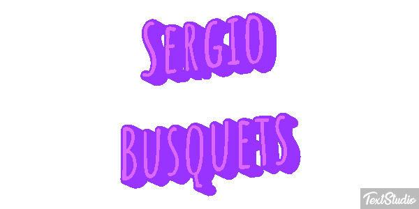 Sergio Busquets テキスト効果