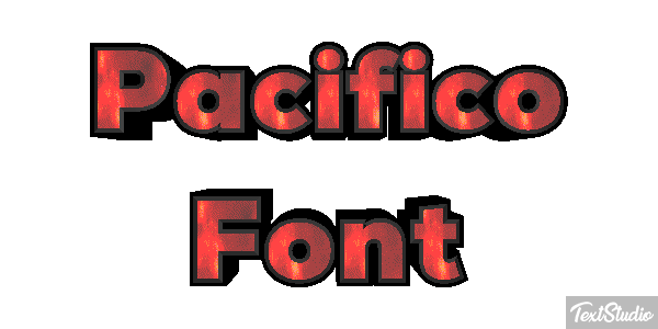 Pacifico Font Effetto testo