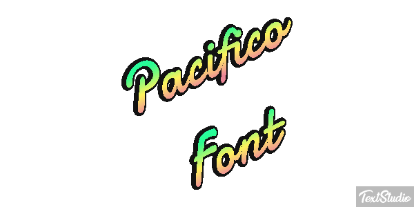 Pacifico Font Effetto testo