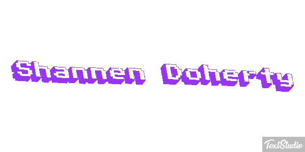 Shannen Doherty Efeito do texto