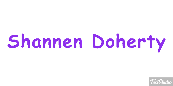 Shannen Doherty Efeito do texto