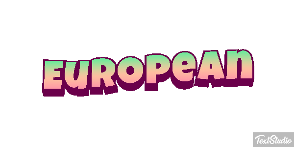 European Efecto de texto
