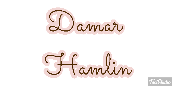 Damar Hamlin Efecto de texto