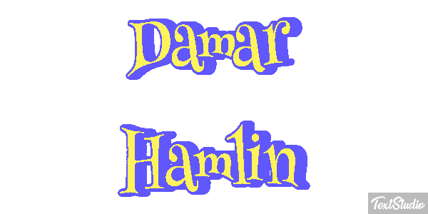 Damar Hamlin Efecto de texto