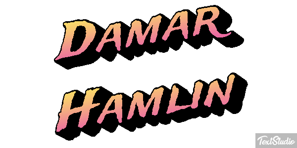 Damar Hamlin Efecto de texto