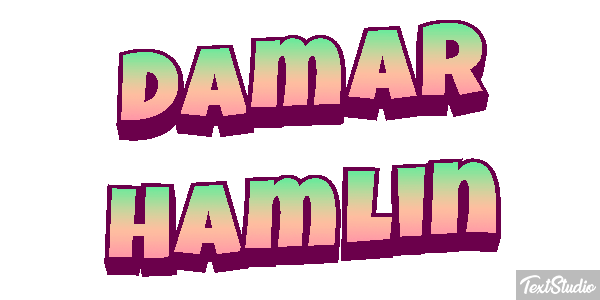 Damar Hamlin Efecto de texto