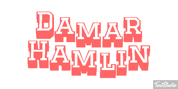 Damar Hamlin Efecto de texto