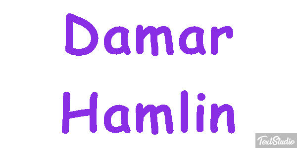 Damar Hamlin Efecto de texto
