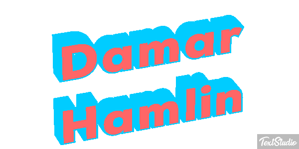 Damar Hamlin Efecto de texto