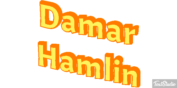 Damar Hamlin Efecto de texto