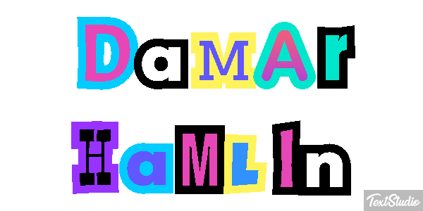 Damar Hamlin Efecto de texto