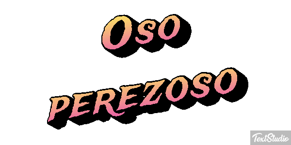 Oso perezoso Effetto testo