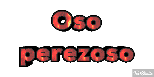 Oso perezoso Effetto testo