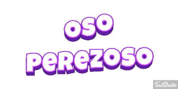 Oso perezoso Effetto testo