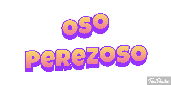 Oso perezoso Effetto testo