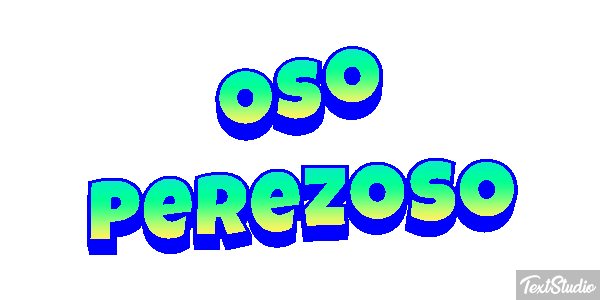 Oso perezoso Effetto testo