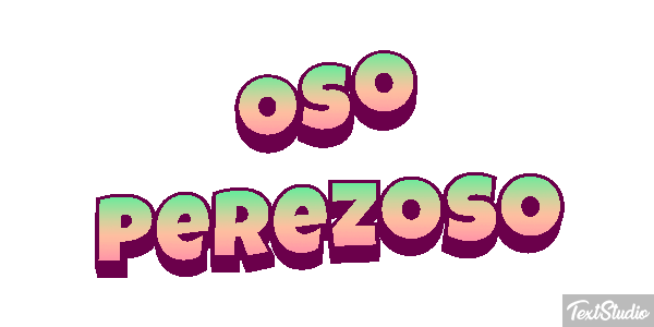 Oso perezoso Effetto testo