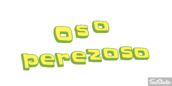 Oso perezoso Effetto testo