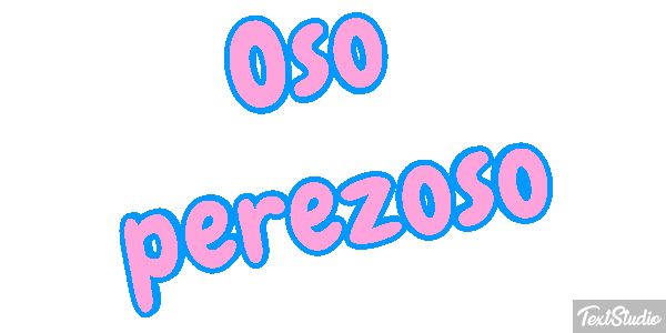 Oso perezoso Effetto testo