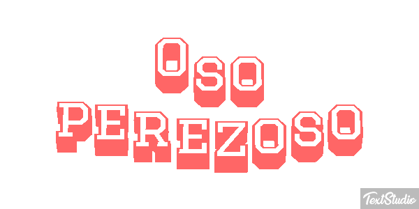 Oso perezoso Effetto testo