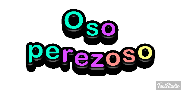 Oso perezoso Effetto testo