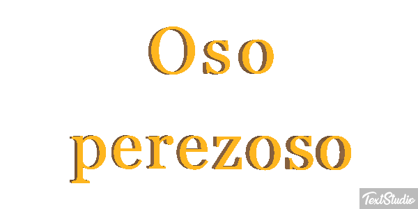 Oso perezoso Effetto testo