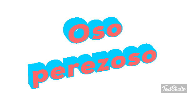 Oso perezoso Effetto testo