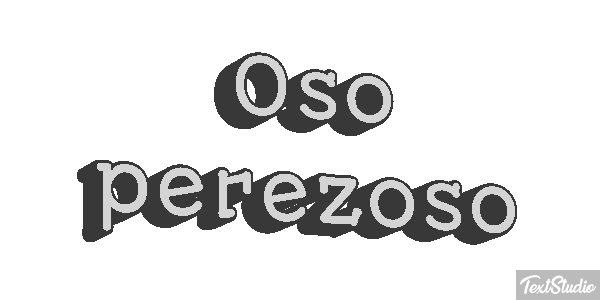 Oso perezoso Effetto testo