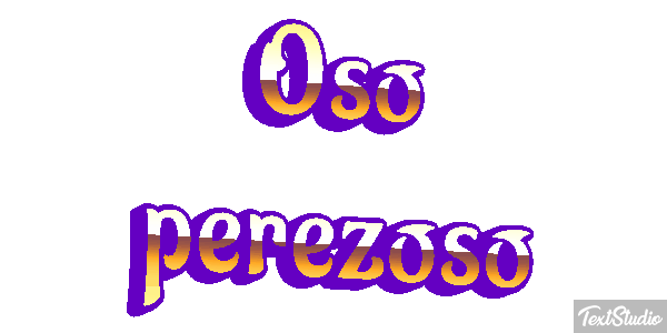 Oso perezoso Effetto testo