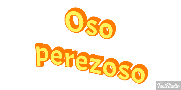 Oso perezoso Effetto testo