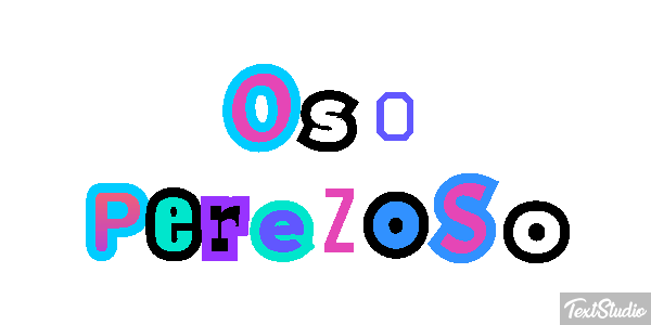 Oso perezoso Effetto testo