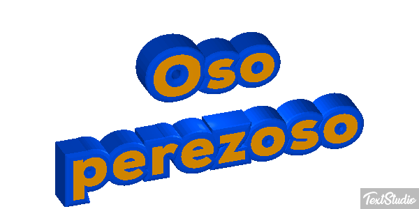 Oso perezoso Effetto testo