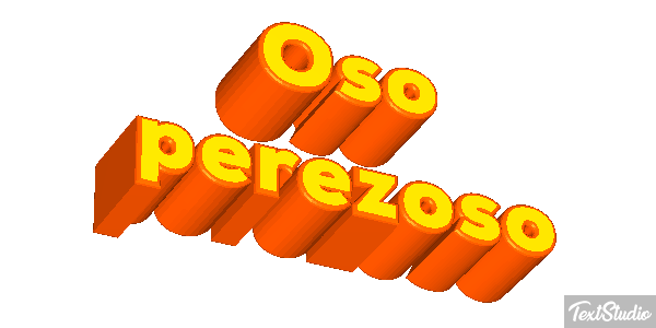 Oso perezoso Effetto testo