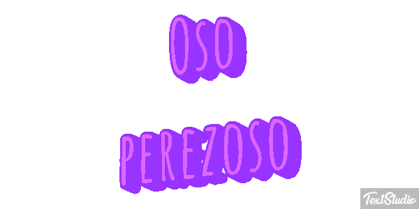 Oso perezoso Effetto testo