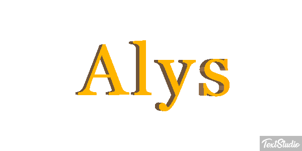 Alys Text effect