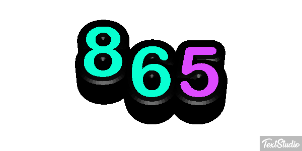 865 Texteffekt