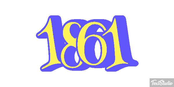 1861 Text effect