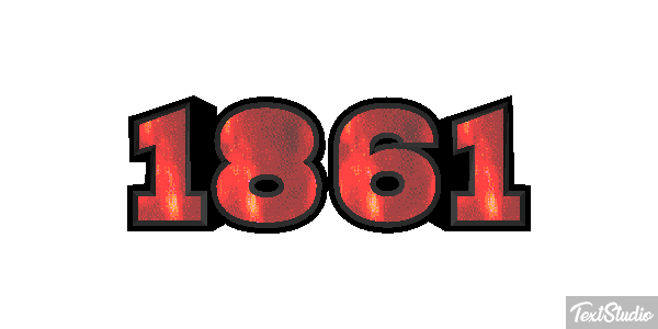 1861 Text effect
