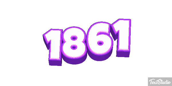 1861 Text effect