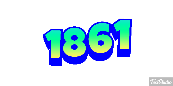 1861 Text effect