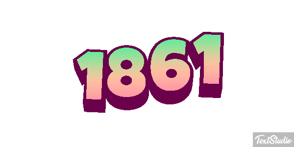 1861 Text effect
