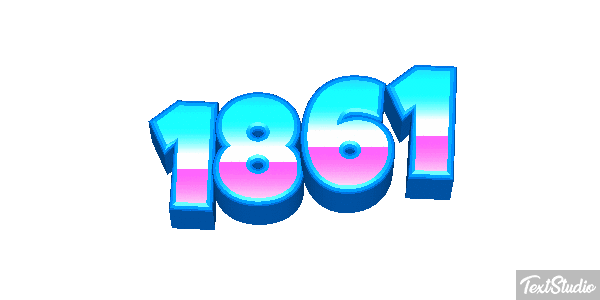 1861 Text effect