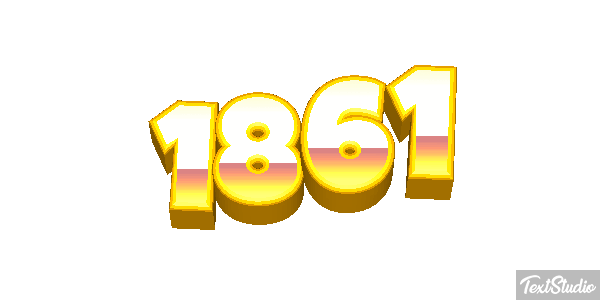 1861 Text effect