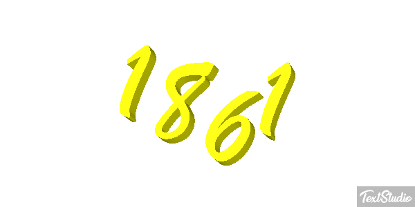 1861 Text effect